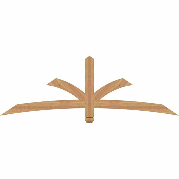 Ekena Millwork Davenport Timber Gable Bracket, Western Red Cedar, 72"W x 24"H x 1 1/2"D x 3 1/2"F, 8/12 Pitch GBW072X24X0204DAV00SWR - main